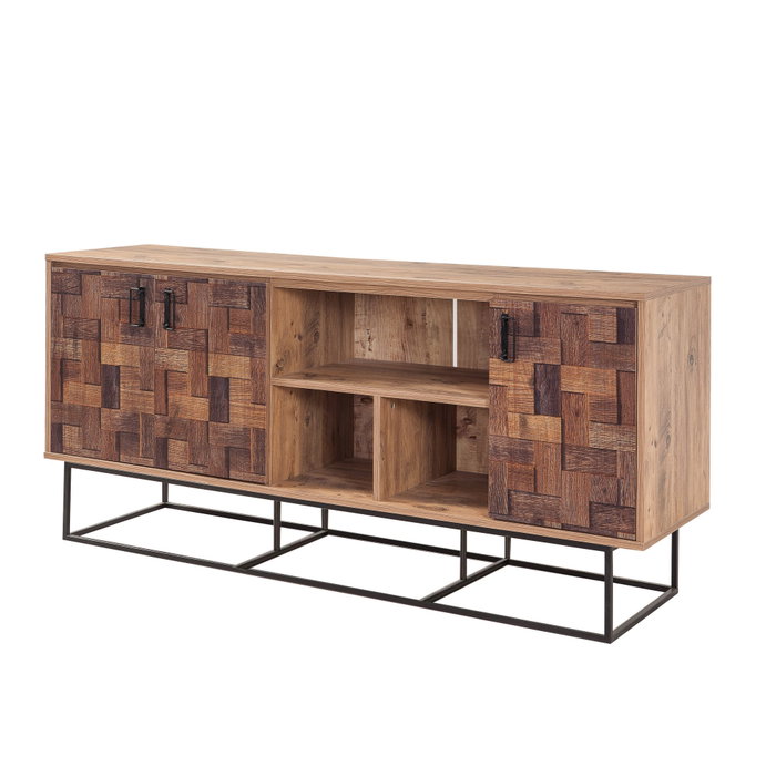 Hanah Home Quantum Medula - 750 Consola en Pino Atlántico y Negro